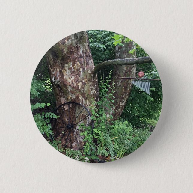 Soft summer rain 2 inch round button (Front)
