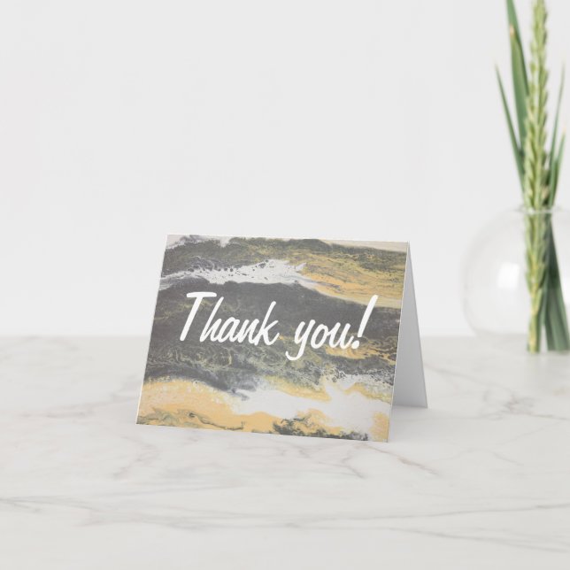 “Soft sunsets and pastel dreams” Thank You Card (Front)