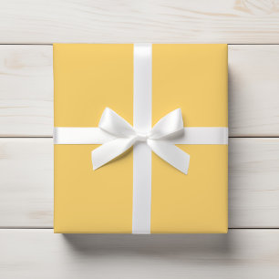 Soft Sunshine Yellow Solid Colour Wrapping Paper