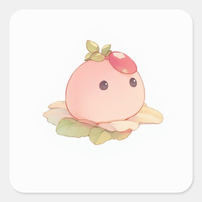 Soft Sweet Art Square Sticker (Front)