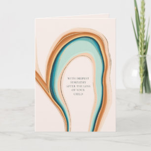 Soft Swirl Loss of Child Sympathy Card