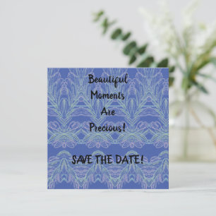 Soft Swirls Blue Beautiful Moments Save The Date