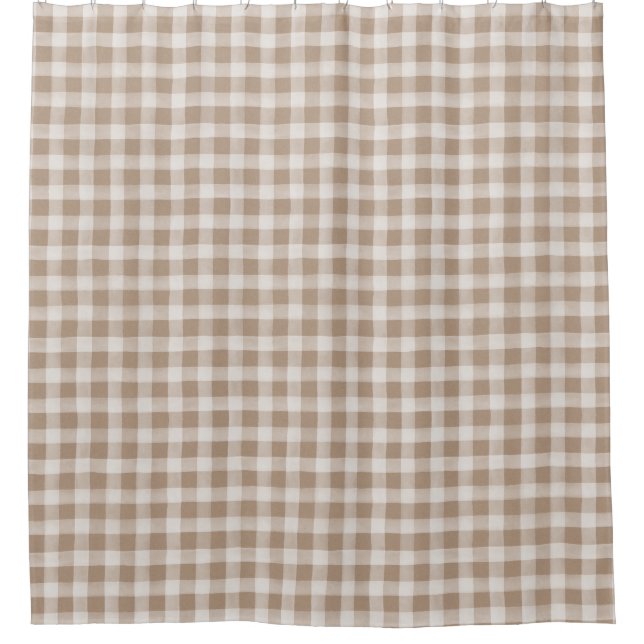 Soft Tan Beige English Country Check Plaid (Front)