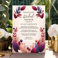 Soft Teal Fall Bold Jewel Tone Bridal Shower