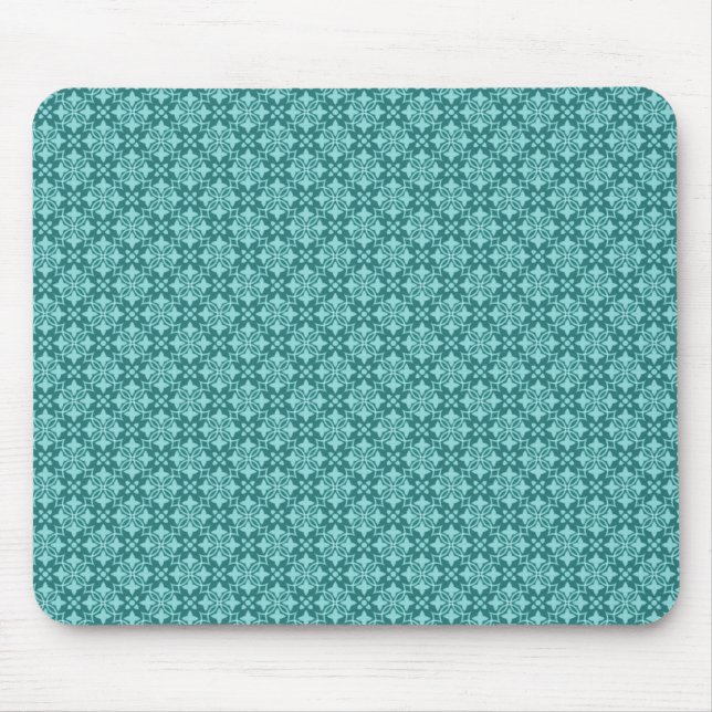 Soft Teal Stylishly Chic Mousepad (Front)