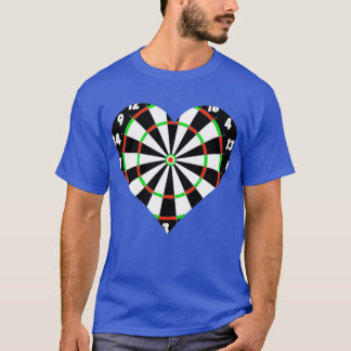 Soft Tip Darts Scoreboard Bullseye Board Heart T-Shirt