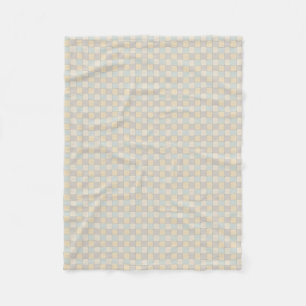 Soft Tone Woven Tiles Fleece Blanket