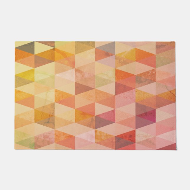Soft Triangle Geometric Pattern Doormat (Front)