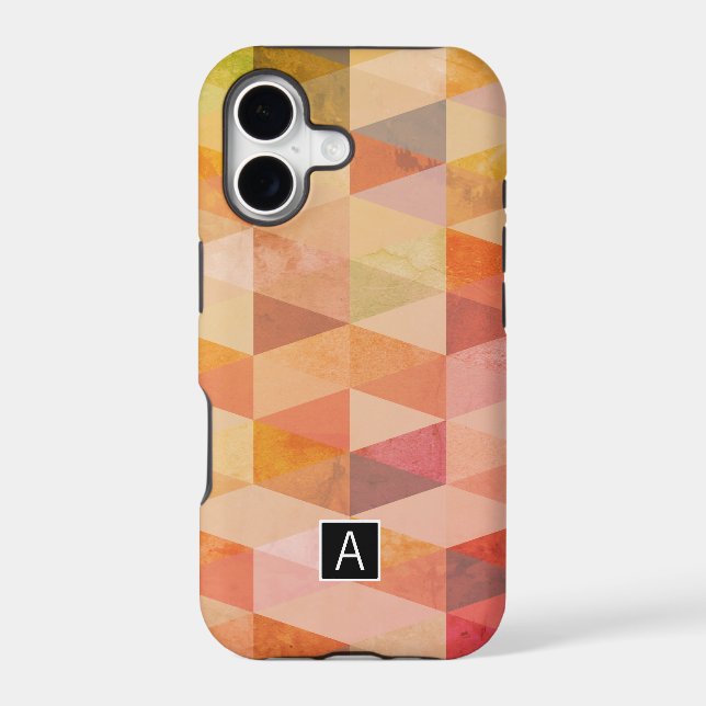 Soft Triangle Geometric Pattern | Monogrammed (Back)