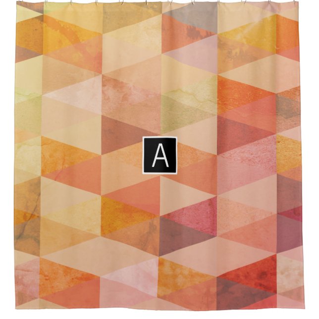 Soft Triangle Geometric Pattern | Monogrammed (Front)