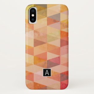 Soft Triangle Geometric Pattern   Monogrammed Case-Mate iPhone Case