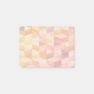 Soft Triangle Geometric Pattern Post-it Notes