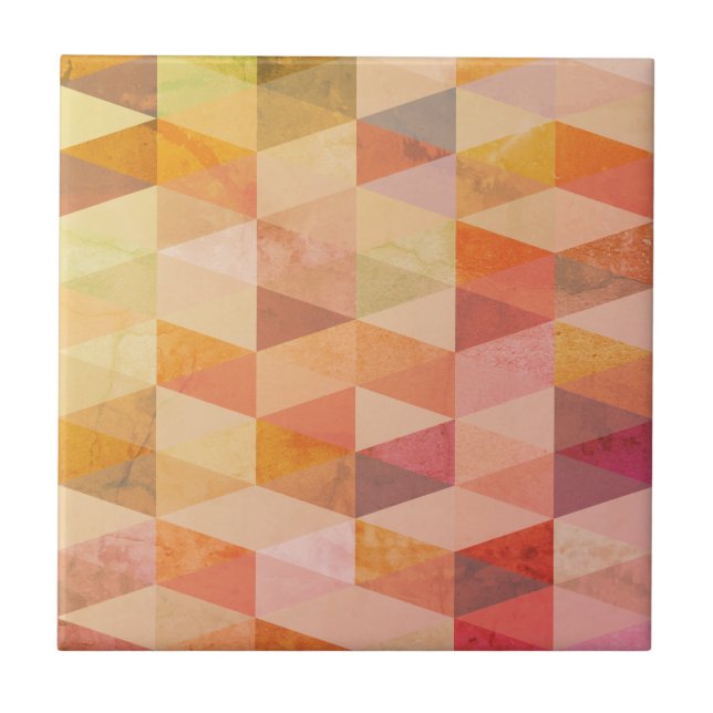 Soft Triangle Geometric Pattern Tile (Front)