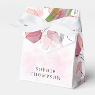Soft tulips elegant birthday favor box