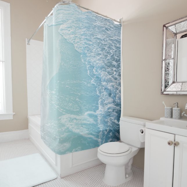 Soft Turquoise Ocean Dream Waves #2 #water #decor  (In Situ)