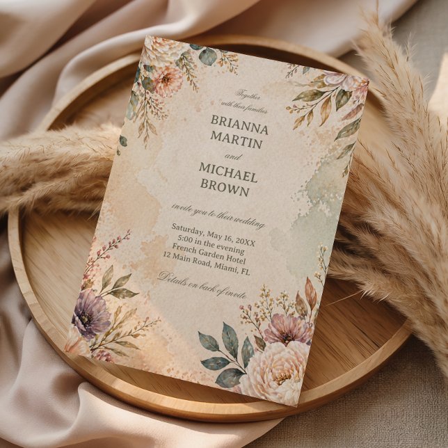 Soft Vintage Floral Invitation (Creator Uploaded)