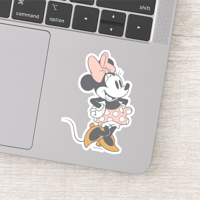 Soft Vintage Minnie Mouse Polka Dot Charm (Detail)