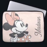 Soft Vintage Minnie Mouse Polka Dot Charm Laptop Sleeve<br><div class="desc">Warm, nostalgic, and effortlessly stylish, this vintage-inspired Minnie Mouse artwork features soft neutral tones, her classic polka dot skirt, and a confident, cheerful pose. The muted color palette gives the design a cozy, timeless feel that blends beautifully with modern and retro styles alike. Perfect for customizable Zazzle products like apparel,...</div>
