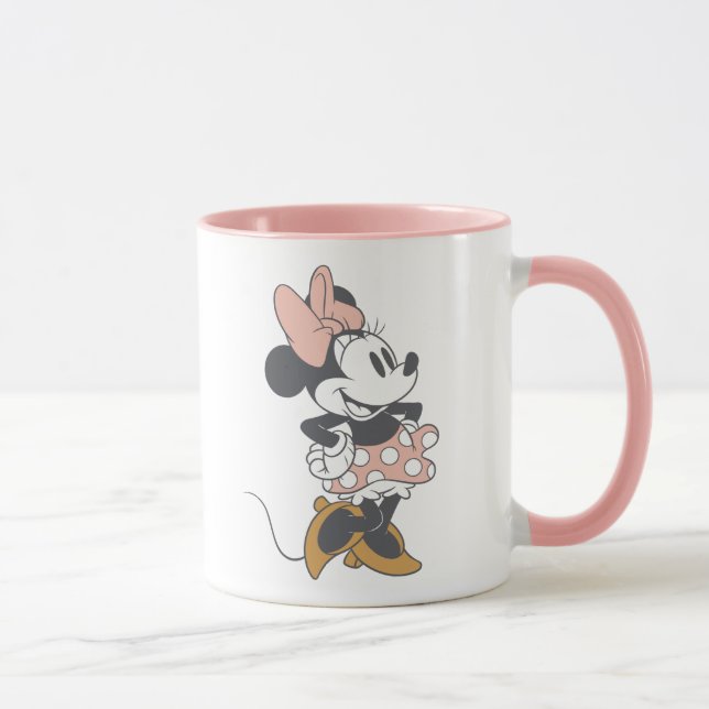 Soft Vintage Minnie Mouse Polka Dot Charm Mug (Right)