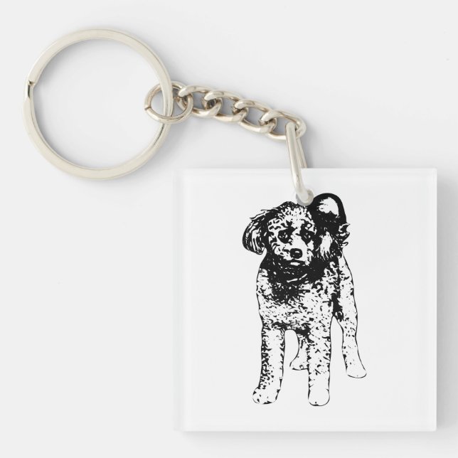 Soft Walks Key Charm Keychain (Front)