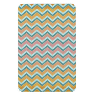 Soft Warm Colours ZigZag Magnet