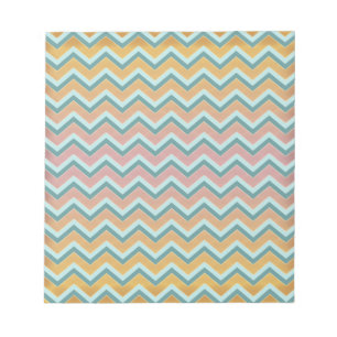 Soft Warm Colours ZigZag Notepad
