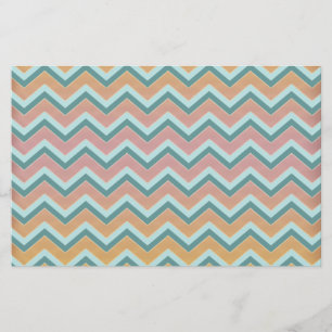 Soft Warm Colours ZigZag Stationery