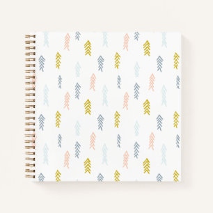 Soft Watercolor Chevron Pattern Notebook