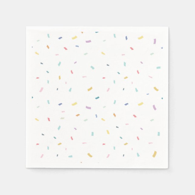 Soft Watercolor Confetti Pattern Napkin (Front)