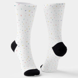 Soft Watercolor Confetti Pattern Socks
