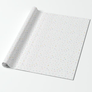 Soft Watercolor Confetti Pattern Wrapping Paper