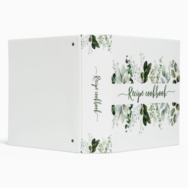 Soft Watercolor Eucalyptus Illustrations  Binder (Background)