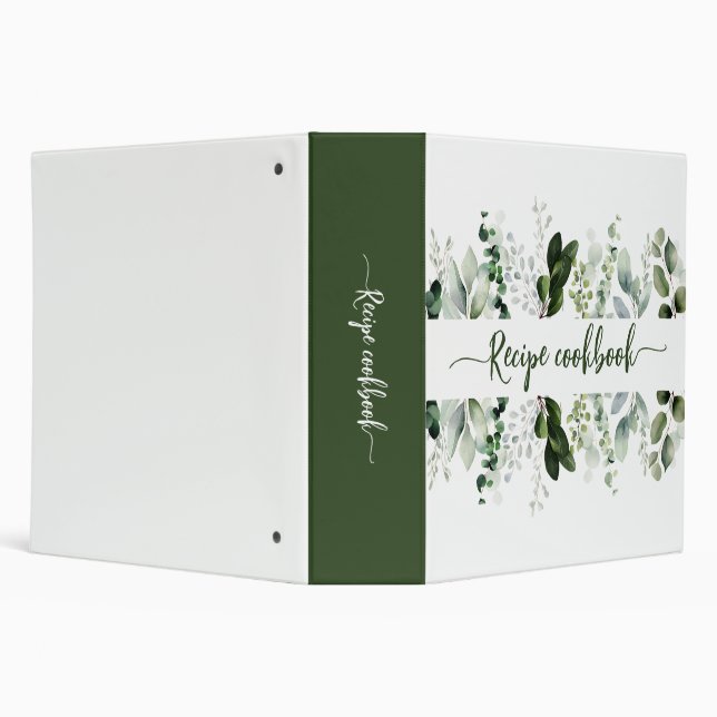 Soft Watercolor Eucalyptus Illustrations  Binder (Background)