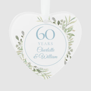 Soft Watercolor Feuilles 60e anniversaire