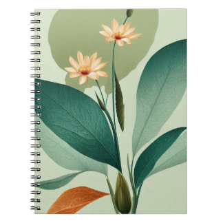 Soft Watercolor Flower  Notebook