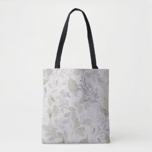 SOFT WATERCOLOR LEAF TOTE BAG