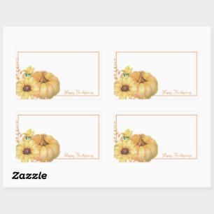 Soft watercolor pumpkins sticker