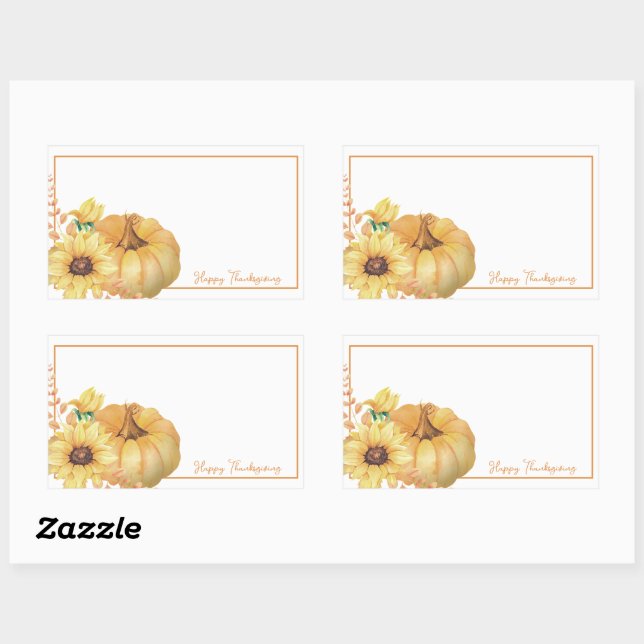 Soft watercolor pumpkins sticker (Sheet)