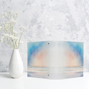 Soft Watercolor Waves Photo Album Binder