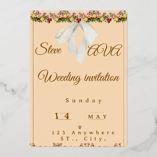 Soft Watercolor Wedding Invitation