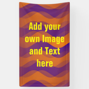 Soft Waves gradients violet orange + your ideas Banner