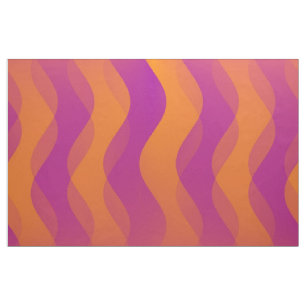 Soft Waves orange magenta + your ideas Fabric