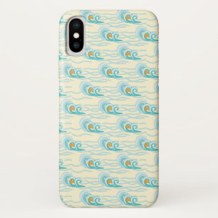 Soft Waves Pattern iPhone X Case
