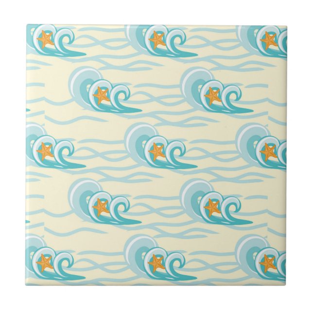 Soft Waves Pattern Tile (Front)