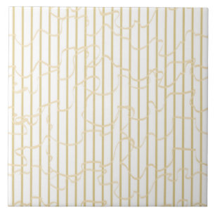 Soft Wavy Striped Tile
