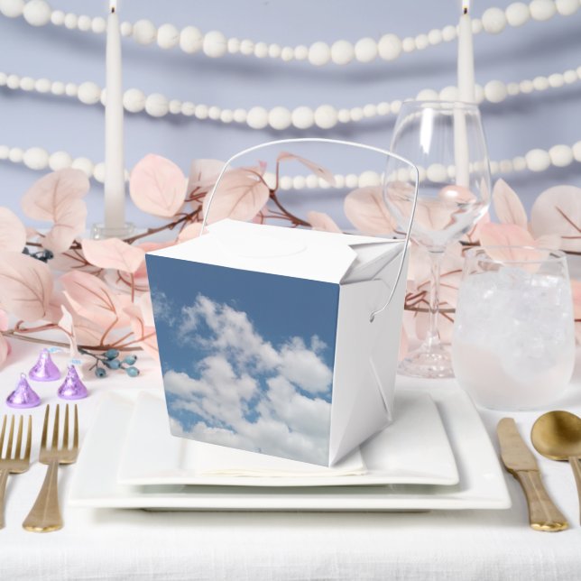 Soft white Squidgy cloud Favor Box (Wedding)