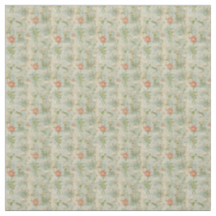 Soft Wildflower Elegance with Vintage Pastel Fabric