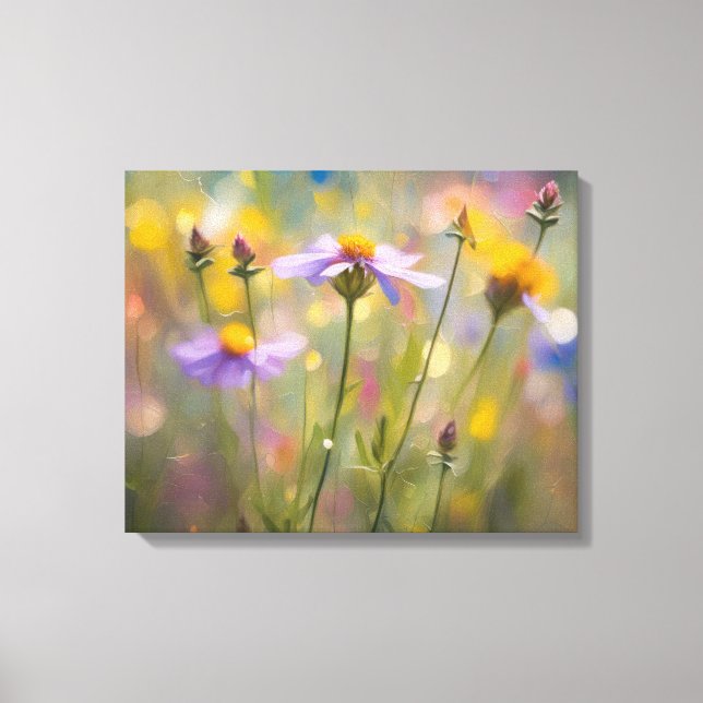 Soft Wildflowers Canvas Print (Front)
