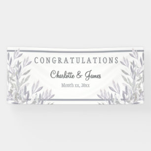 Soft Willows Lilac, Scottish Heather, Wedding  Banner