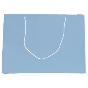 Soft Winter Blue Solid Large Gift Bag